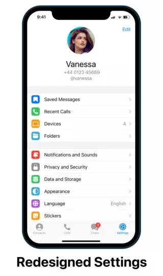 Telegram 为 iOS15 更新的设置